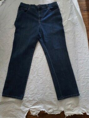 Gloria Vanderbilt Dark Blue Straight Leg Jeans